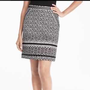 WHBM B&as Safari Print Skirt  Sz 4